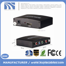 HDMI a componente y convertidor de audio 5 RCA / Phono YPbPr RGB TV / DVD proyector 1080P